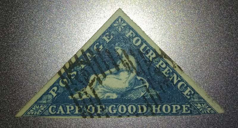 10 Cape of Good Hope Triangular stamps 1853-1864