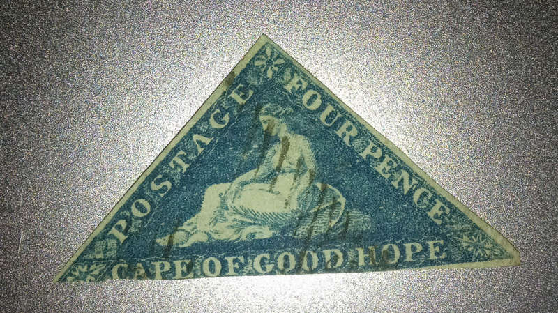 10 Cape of Good Hope Triangular stamps 1853-1864
