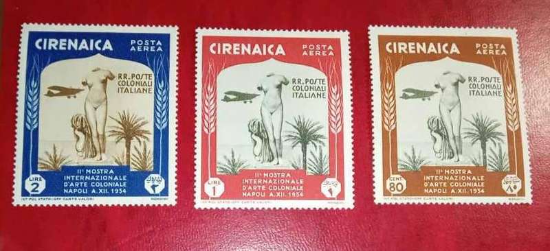 Italian Colonial Cirenaica stamp sets MNH 1934