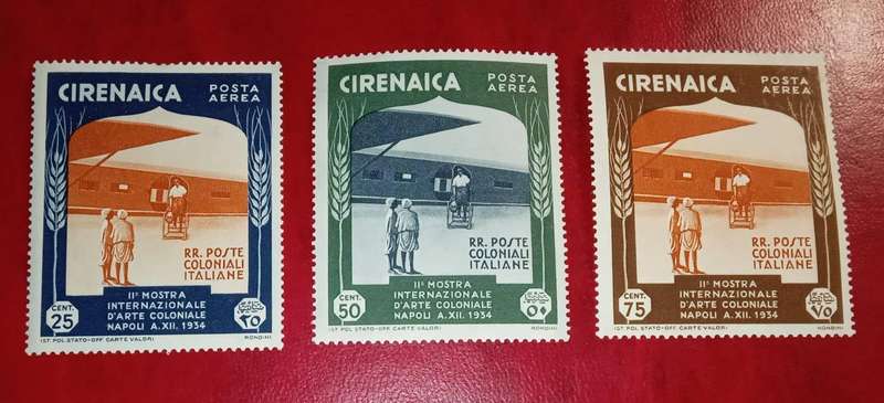 Italian Colonial Cirenaica stamp sets MNH 1934