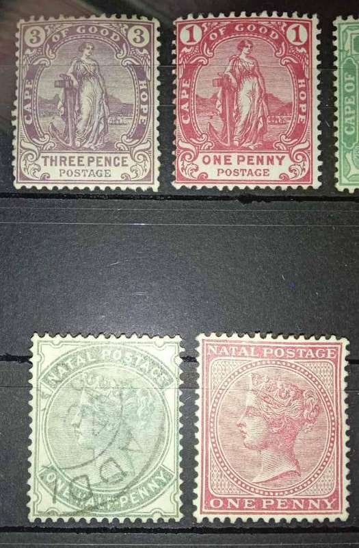 Old South African Stamps bundle Tvl, CGH, OFS and Natal.