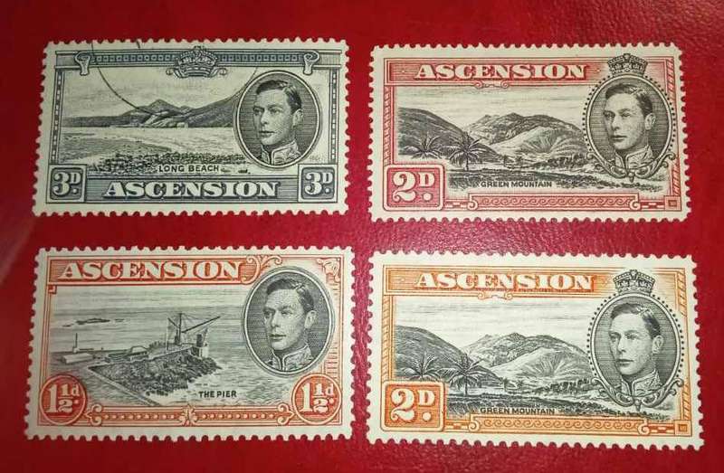 Ascension stamps 1922-1957 cv $140