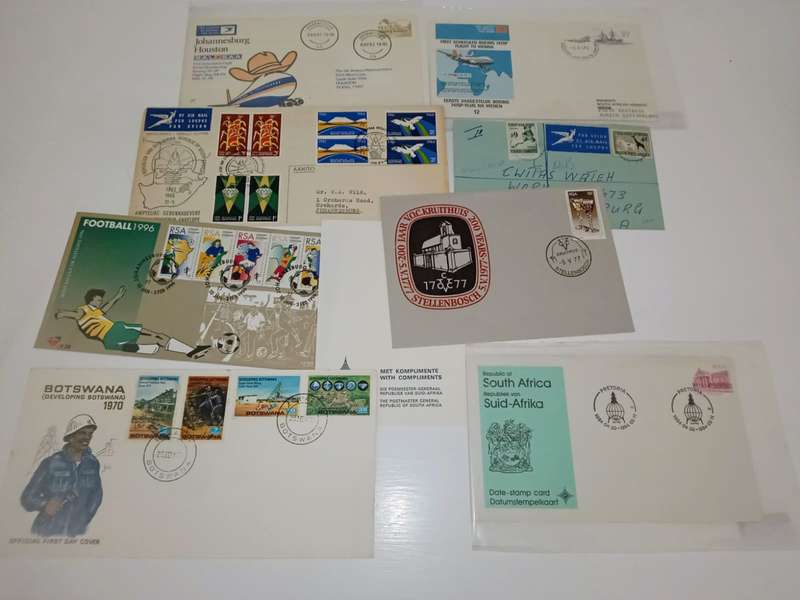 South Africa, S.Rhodesia and Homelands Stamps, Covers, Cylinders and postcards
