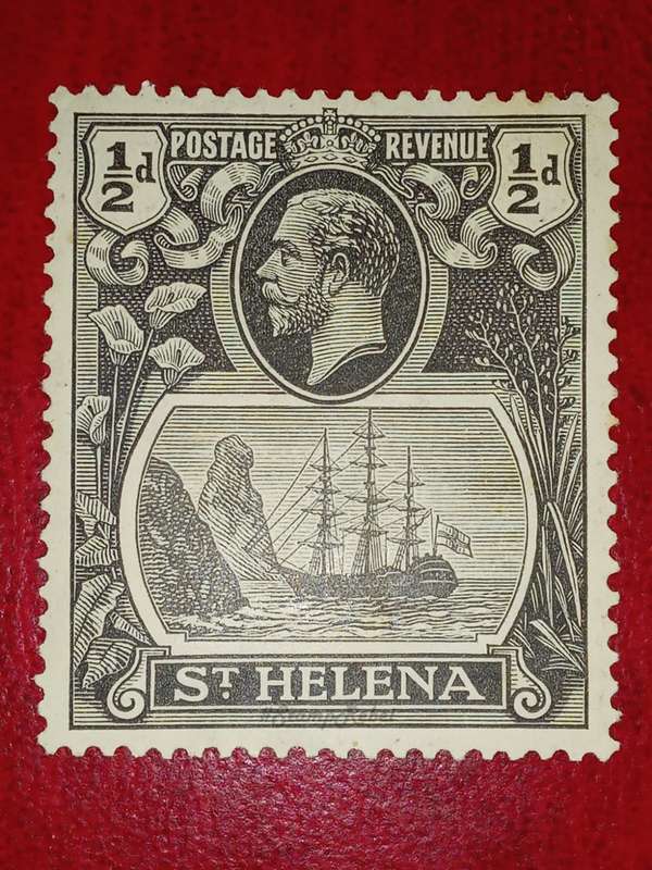 Saint Helena Stamp SG97a Broken Mainmast variety 1923