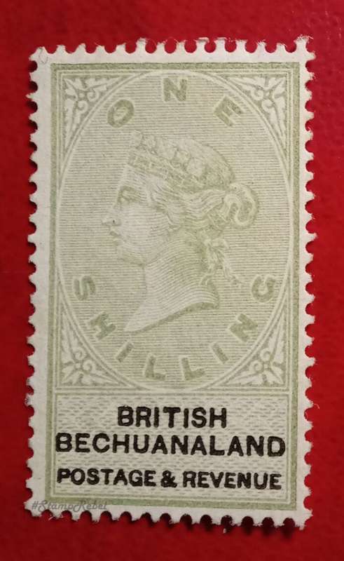 1 Shilling British Bechuanaland stamp Queen Victoria