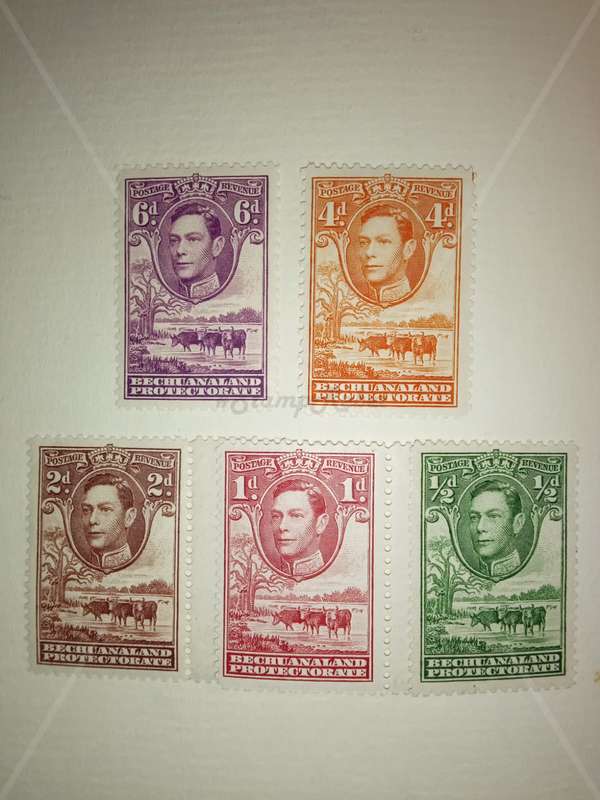 British Bechuanaland and Bechuanaland Protectorate  stamps 1887 to 1938