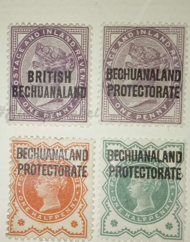 British Bechuanaland and Bechuanaland Protectorate  stamps 1887 to 1938