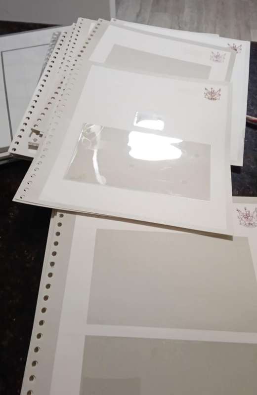100 mixed Blank Album SWA pages for FDC and stamps