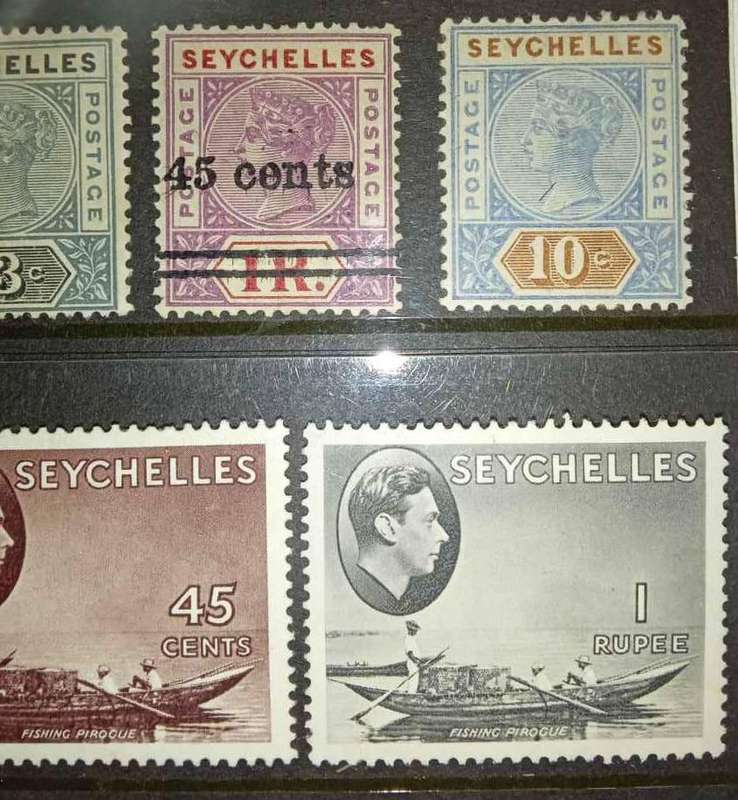 Seychelles Stamps Queen Victoria and King George v and vi