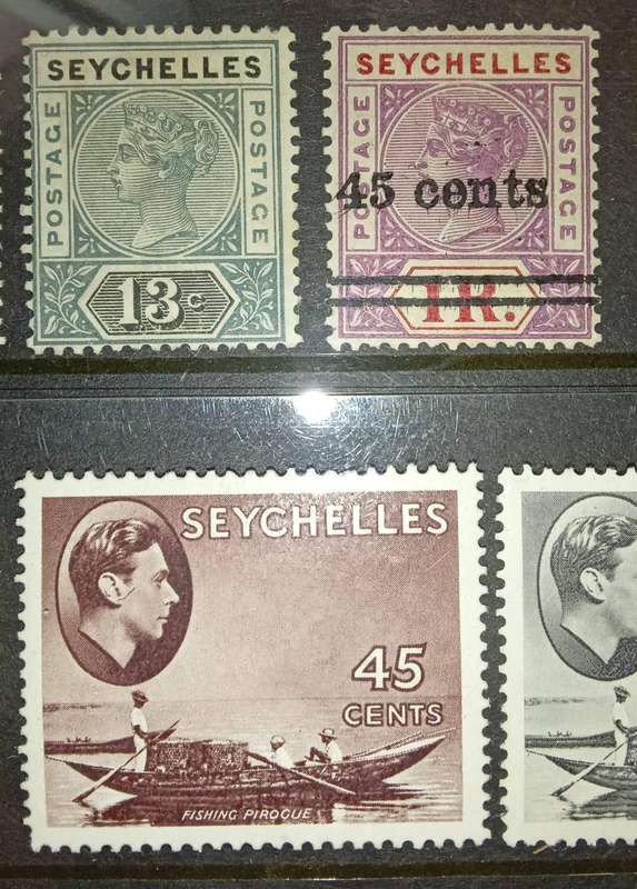Seychelles Stamps Queen Victoria and King George v and vi