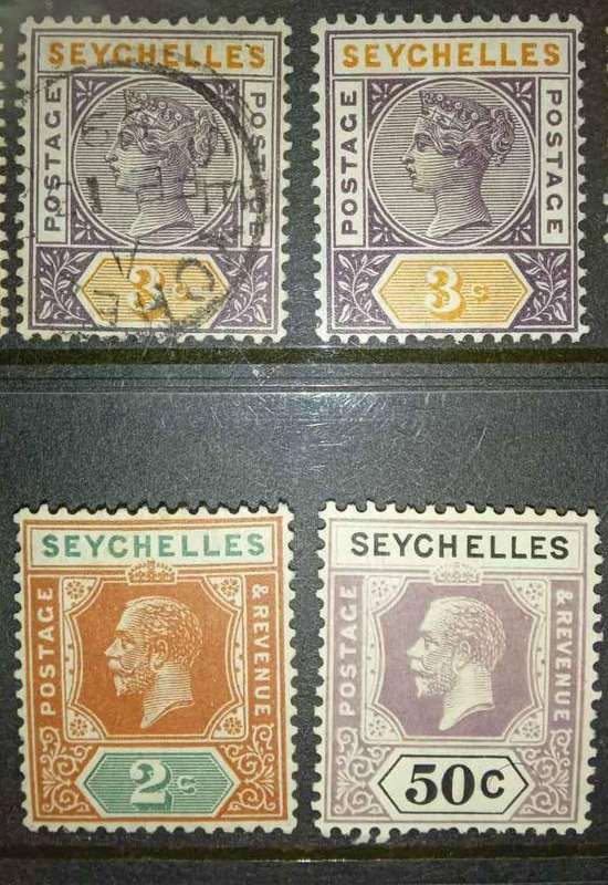 Seychelles Stamps Queen Victoria and King George v and vi