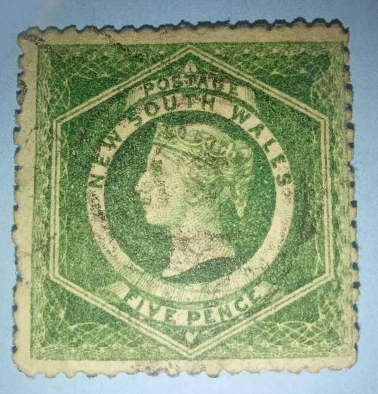 4 Used New South Wales Queen Victoria stamps 1860s