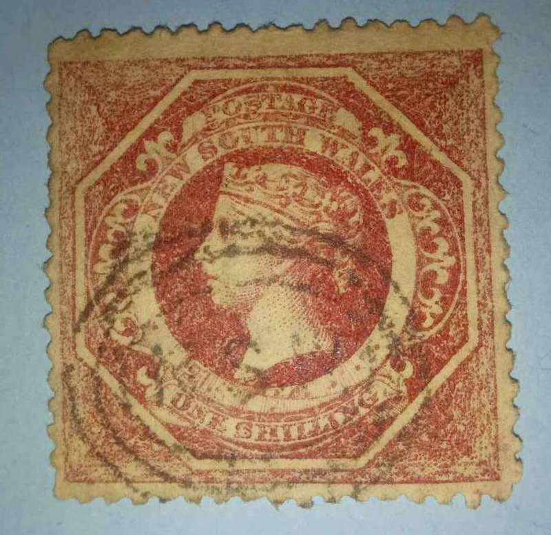 4 Used New South Wales Queen Victoria stamps 1860s