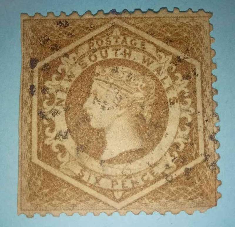 4 Used New South Wales Queen Victoria stamps 1860s