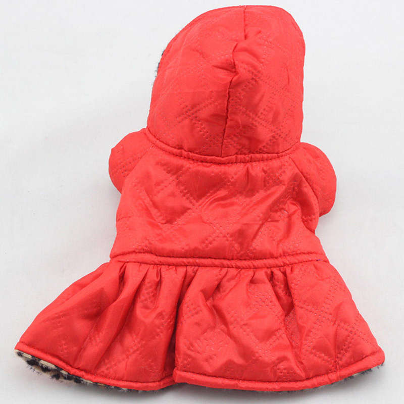 SNALL DOGGY ANIMAL PRINT WITH RED JACKET