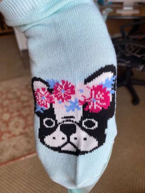 CUTE BOSTON TERRIER ANKLET LADIES SOCKS
