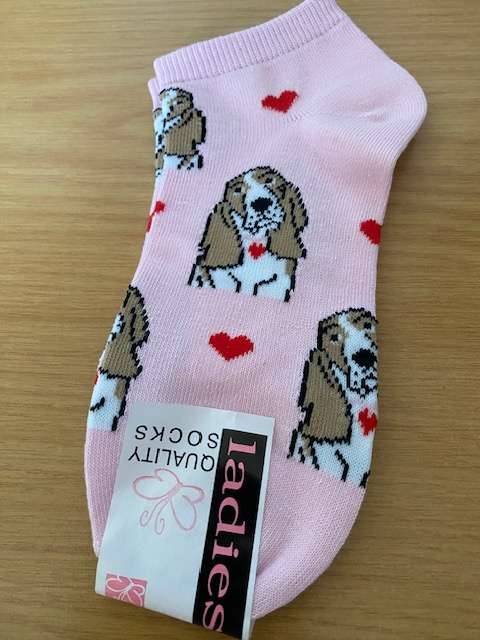 CUTE PUPPY PATTERN ANKLET LADIES SOCKS