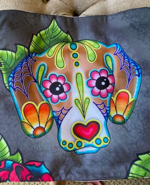 MEXICAN STYLE DOGGY CUSHION COVER