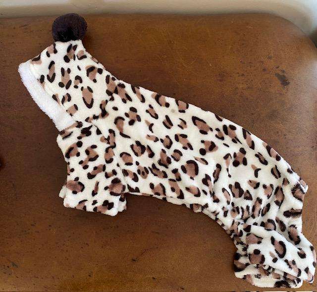 SOFT ANIMAL PRINT DOGGY JACKET WITH HOODY