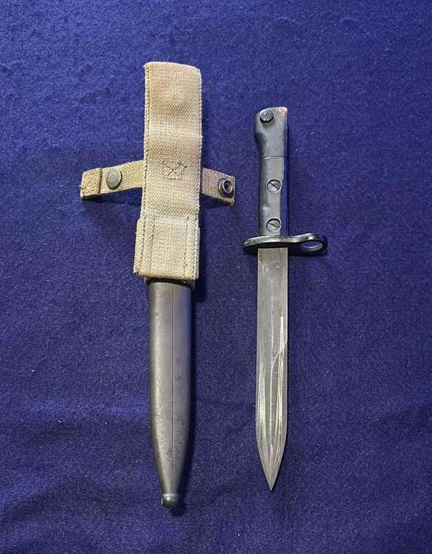 SADF UZZI Bayonet and Sheath, excellent condition