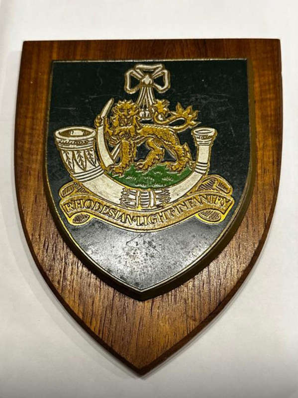 Rhodesian Plaque - RLI Rhodesian Light Infantry
