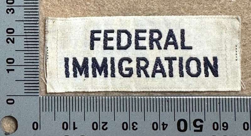 Rhodesian CUSTOMS AND IMMIGRATION - FEDERAL IMMIGRATION CLOTH TITLE