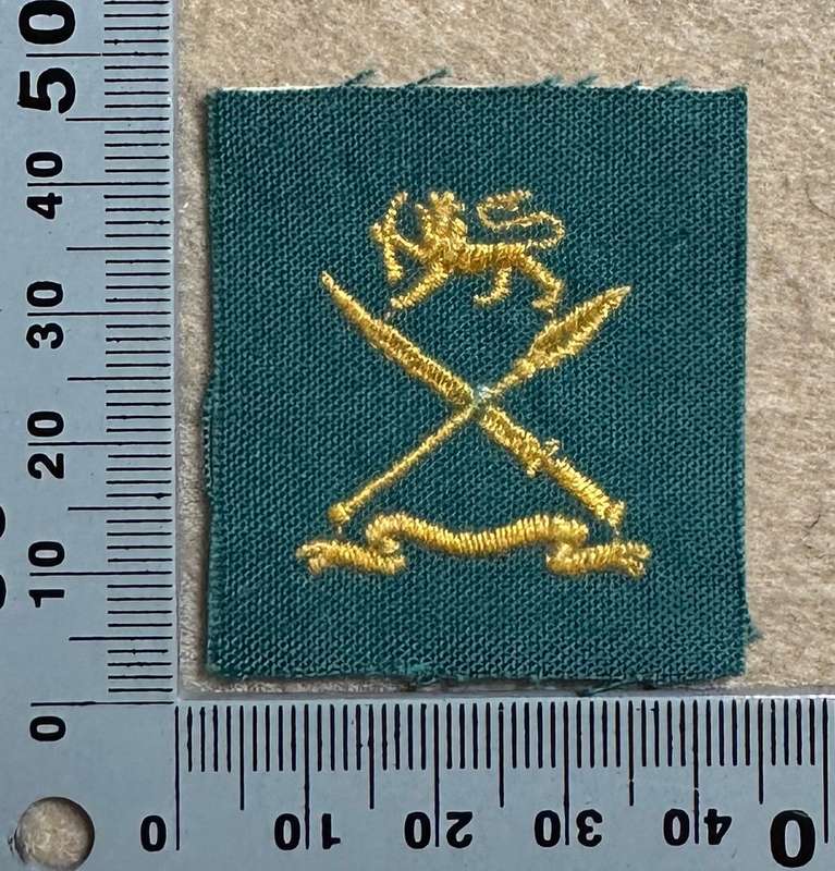 Rhodesian School of Infantry - GREEN EMBROIDERED PATCH
