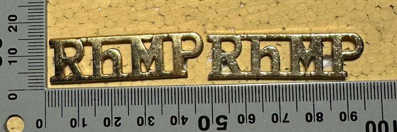 Rhodesian Corps of Military Police Shoulder Title - SET RHMP ANNODISED SHOULDER TITLES