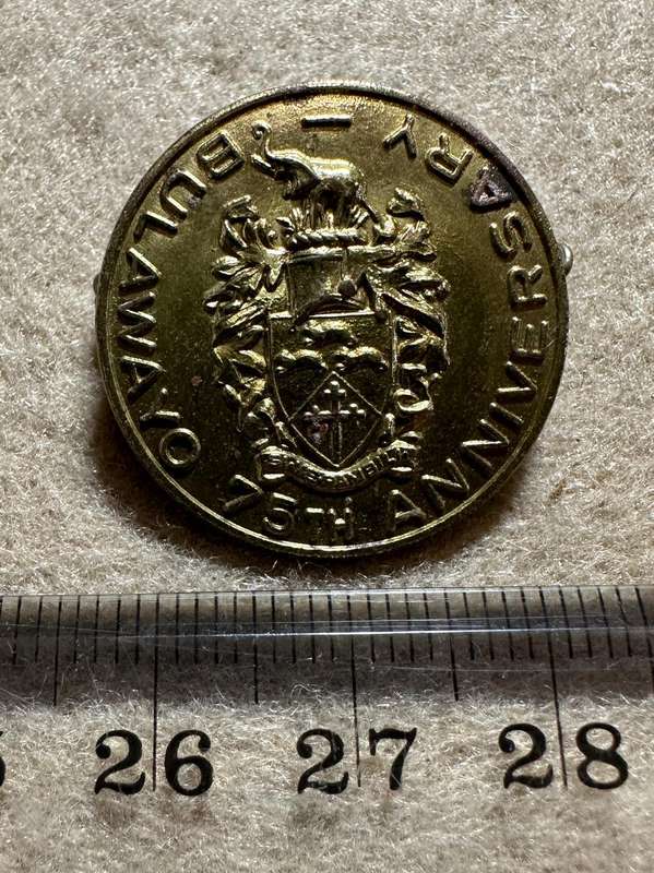 Rhodesian City Councils - CITY OF BULAWAYO BROOCHE VARIANT, Made by MATTHEWS MFG, BULAWAYO - MINT