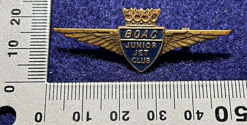 South African Civil Aviation - BOAC JUNIOR JET CLUB WINGS