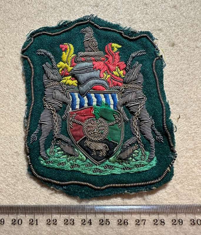 Rhodesian Railways - RHODESIAN AFRICAN WORKERS UNION BLAZER BADGE COTTON