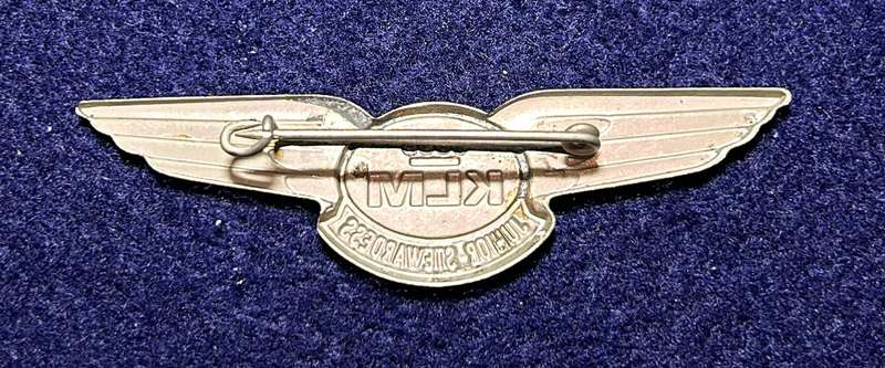 South African Civil Aviation - KLM JUNIOR STEWARDESS WINGS
