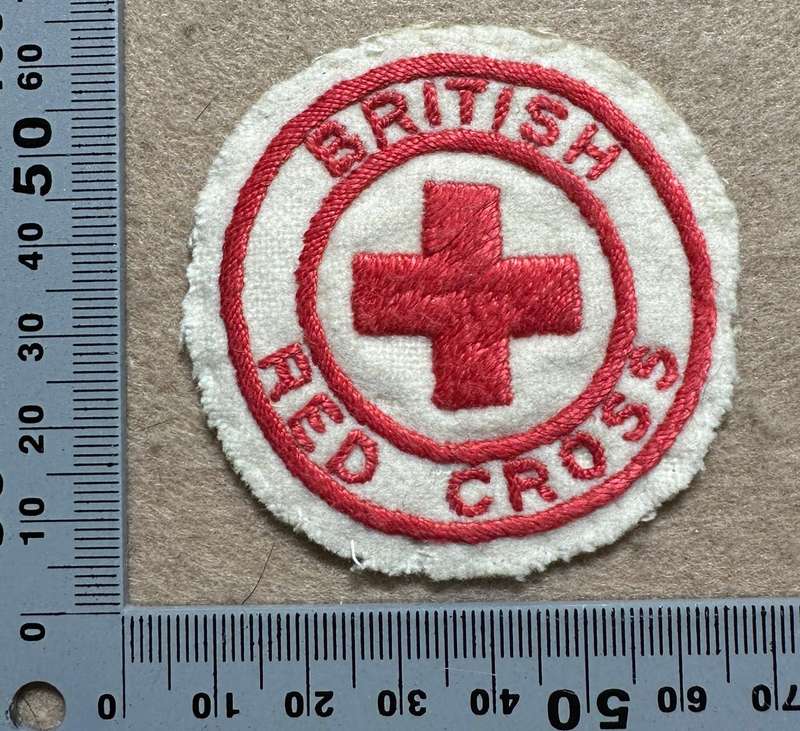 Rhodesia RED CROSS - BRITISH RED CROSS SILK ON WOOL