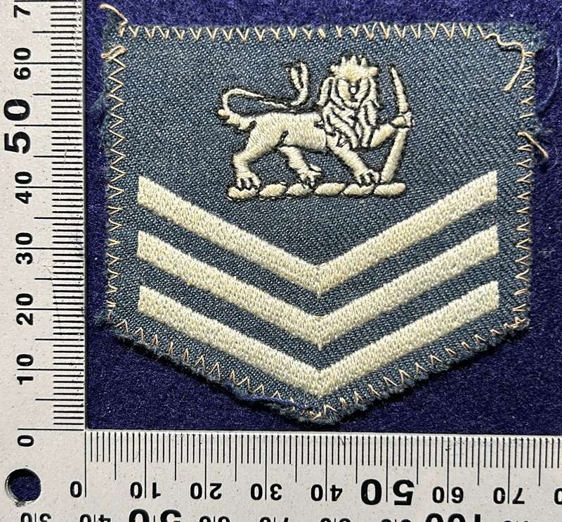 Rhodesian Air Force - FLT SGT RANK BLUES
