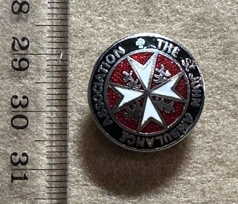 Rhodesian ST JOHNS - ENAMEL LAPEL BADGES, Registered at St Johns Gate, London