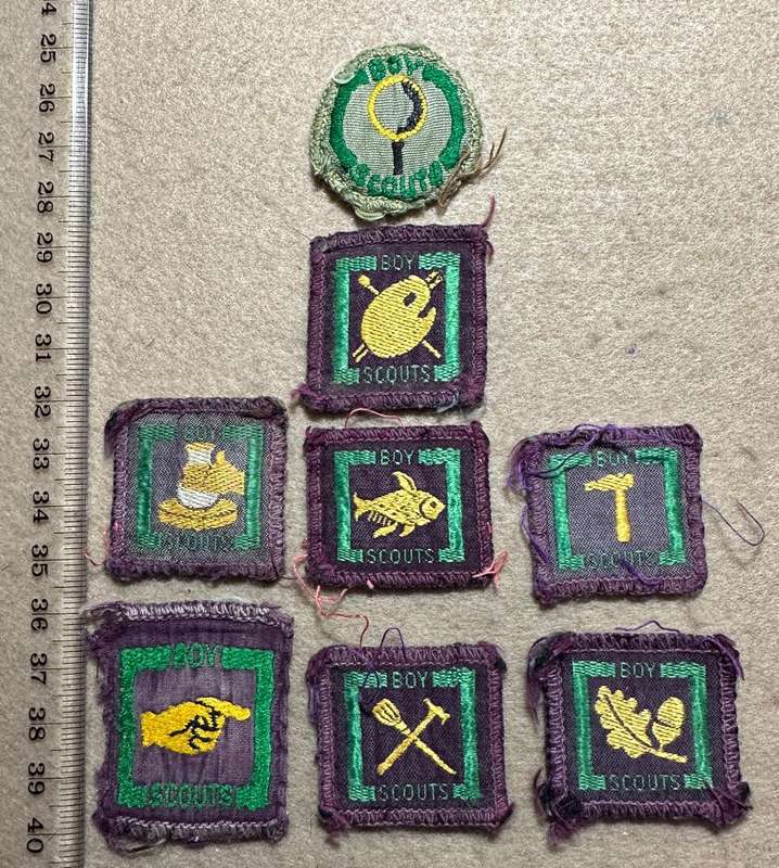 Rhodesian Boy Scouts - VARIED PROFICIENCY CLOTH BADGES - 8 badges