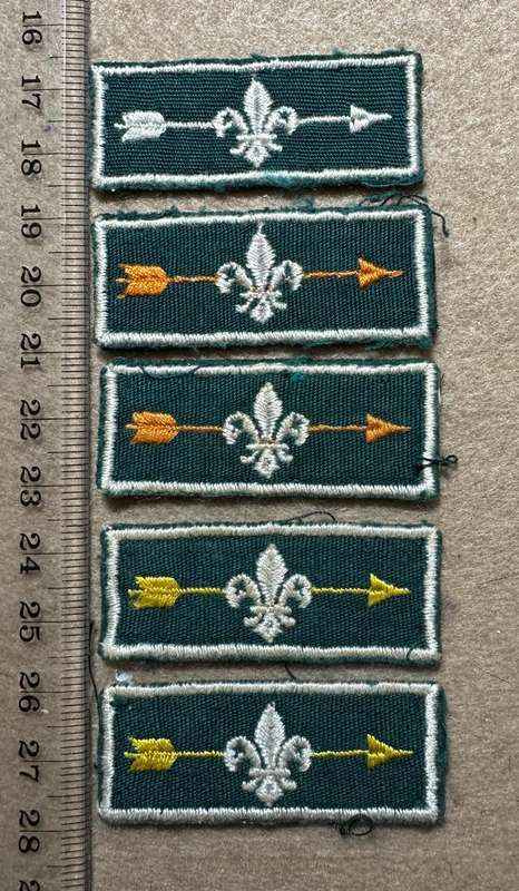 Rhodesian Boy Scouts - VARIED PROFICIENCY CLOTH BADGES - 5 badges
