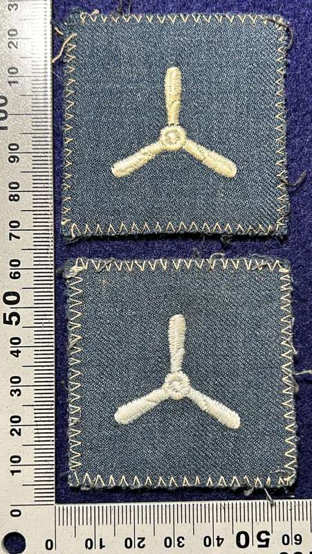 Rhodesian Air Force - RHAF SETS LEADING AIRCRAFTSMAN SLEEVE DRESS BLUE