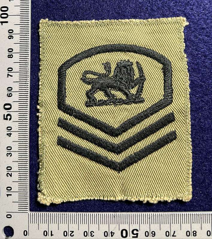 Rhodesian Air Force - RHAR ON KHAKI MASTER SGT