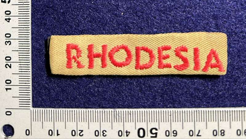 Rhodesian Air Force - RHODESIA ON KHAKI TITLE - VARIANT 1