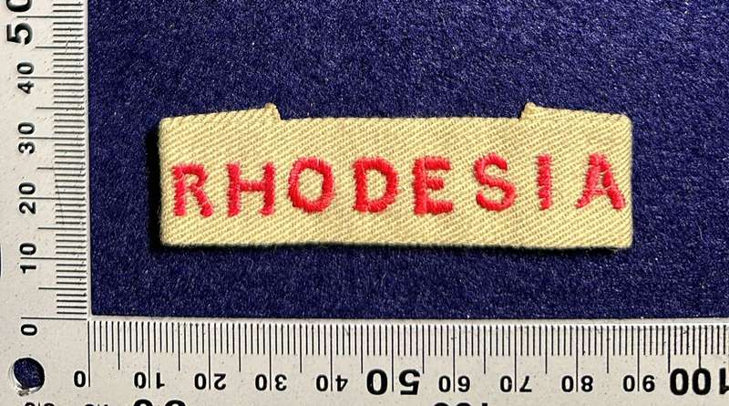 Rhodesian Air Force - RHODESIA ON KHAKI TITLE - VARIANT 3