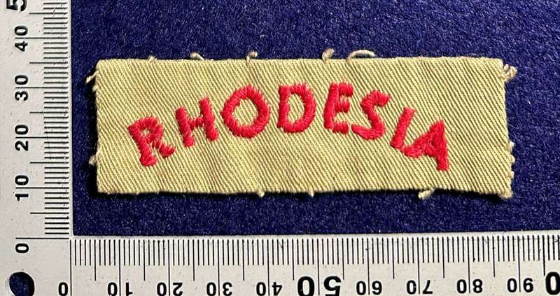 Rhodesian Air Force - RHODESIA ON KHAKI TITLE - VARIANT 4