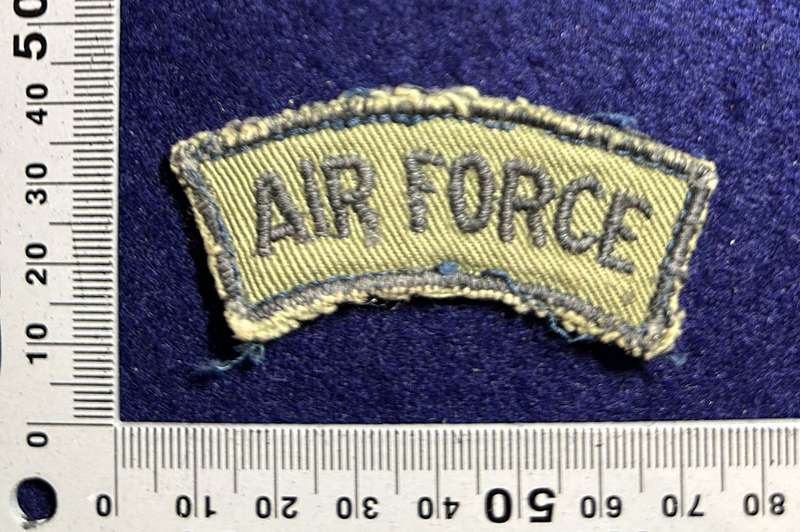 Rhodesian Air Force - SINGLE AIR FORCE TITLE BLACK ON GREEN CAMO
