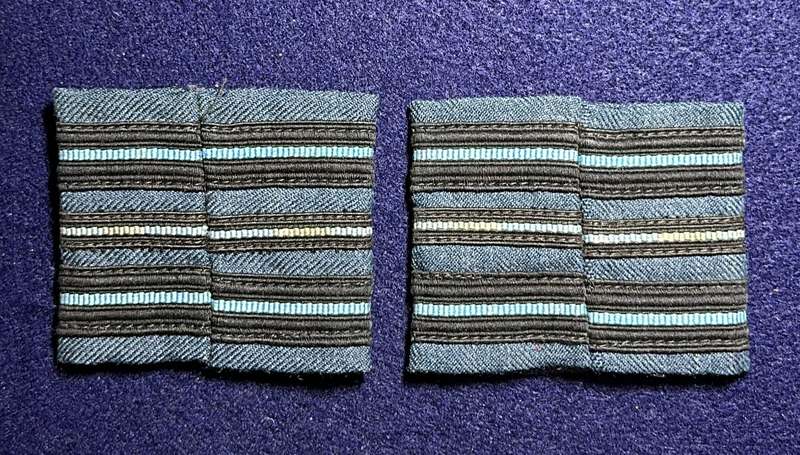 Rhodesian Air Force - SET SQD LEADER BLUES SLIP ONS VARIANTS