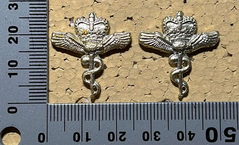 Rhodesian Air Force - SET RRAF QC DOCTORS COLLARS