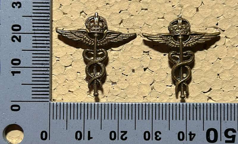 Rhodesian Air Force - SET SRAF KC BRASS COLLARS
