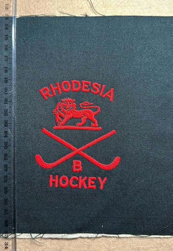 RHODESIA COLOURS - B HOCKEY TEAM VARIANTS