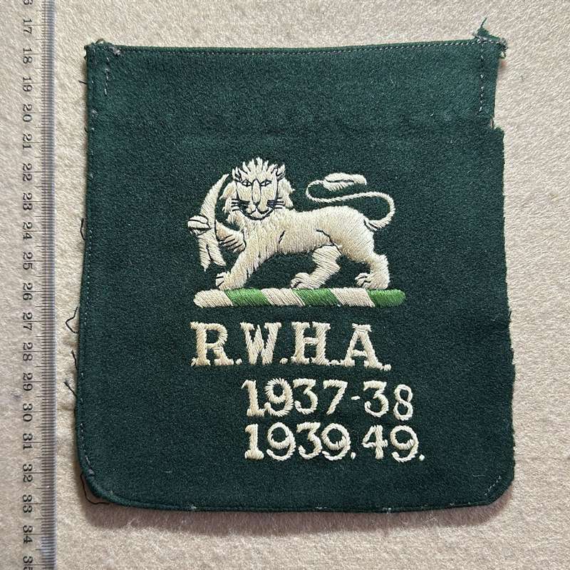 RHODESIA COLOURS - RWHA 1937-38 1939-49