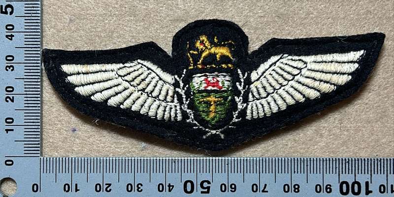 Rhodesian Air Force - PILOTS WINGS - 1970 - 1980