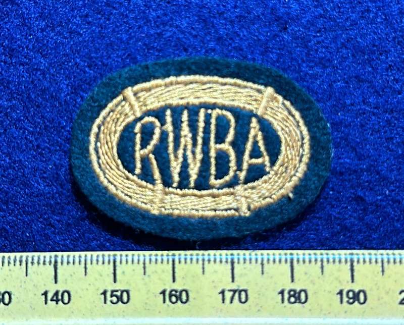 RHODESIA COLOURS - RWBA COTTON OVAL